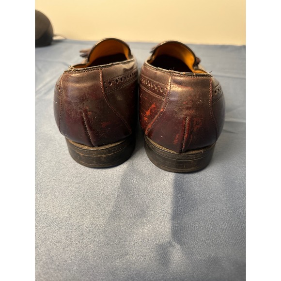 Vintage‎ Johnston & Murphy Brown Tassel Loafers 10.5 Good Condition - Picture 3 of 7